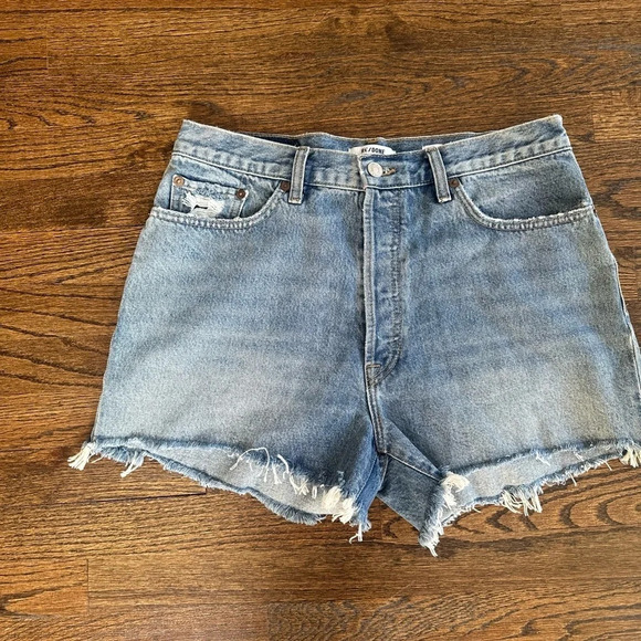 RE/DONE Revolve Hight Rise Buttoned Fly Shorts size 31 Pristine Condition - Picture 8 of 13